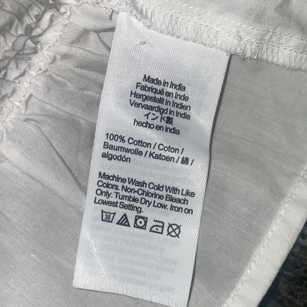 Madewell NWT Smocked Button-Front Top in Poplin S… - image 11